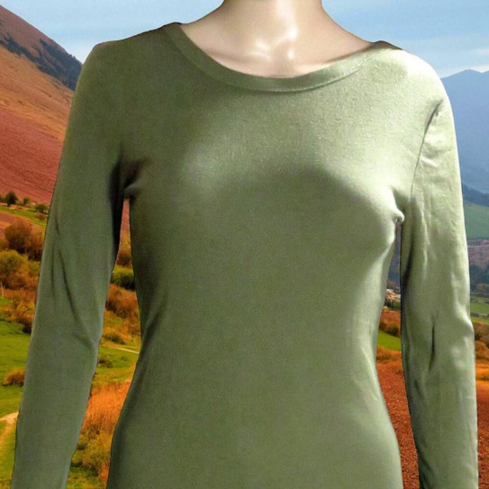 Olive Green Long Sleeve Shirt